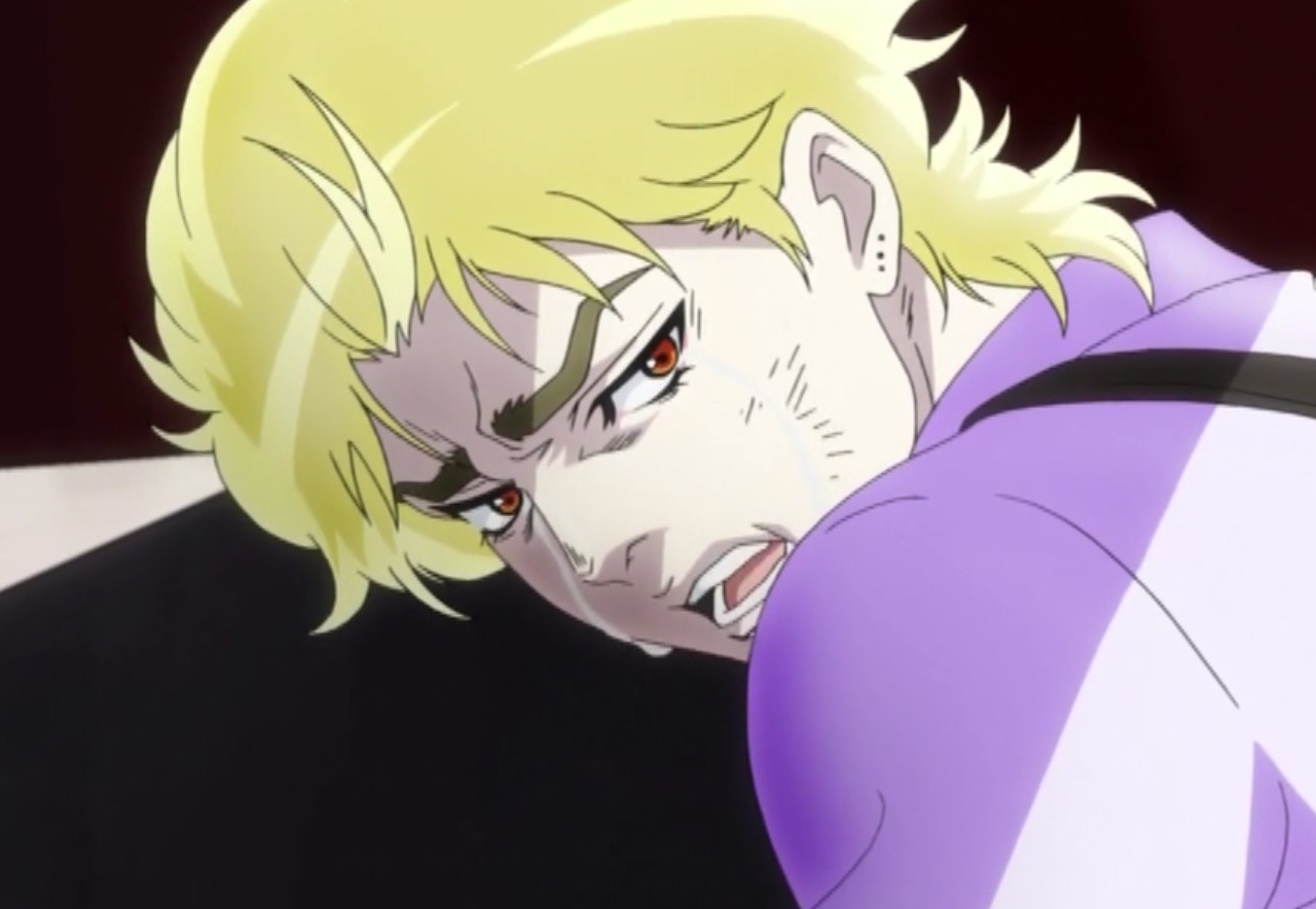 振り返ってにらむDIO