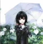 钟子默のプロフィール画像。傘を差す人物